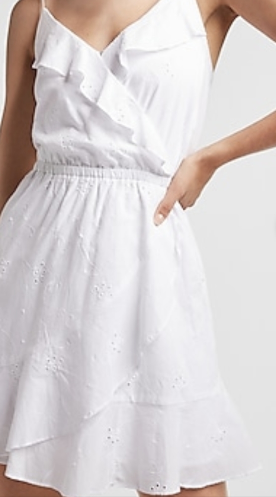 Express white eyelet dress